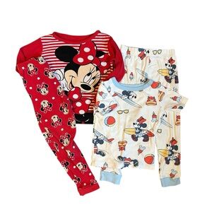 3T Girls Bundle Disney Minnie Mouse Kids Pajama Set